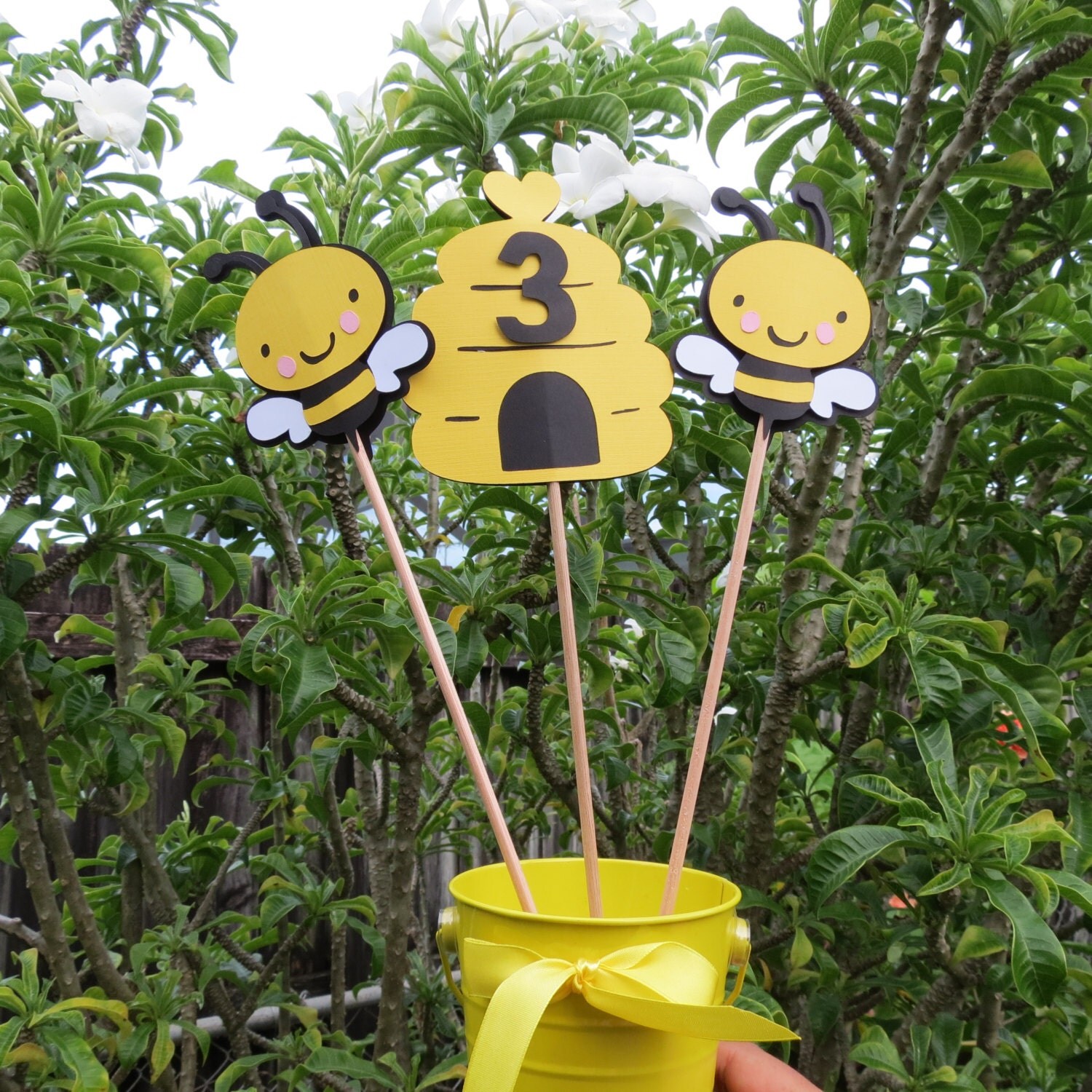 Bumble Bee Table Decorations Set of 3 Bee &