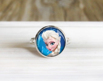 Ice Princess Ring- Silver Adjustable Ring