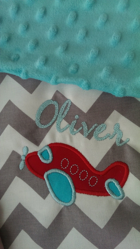 Airplane Baby Blanket Aviator Baby Blanket Plane Baby Blanket