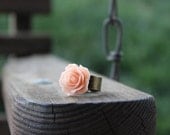 18mm Rose Ring/ Adjustable Ring/ Nickel and Lead Free/ Womens/ Teen/ Girls Ring