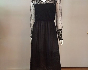 Items similar to Vintage 1980s Steampunk Victorian Lace & Taffeta ...