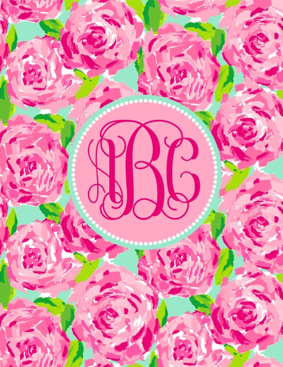 Lilly Pulitzer Binder Covers Monogram