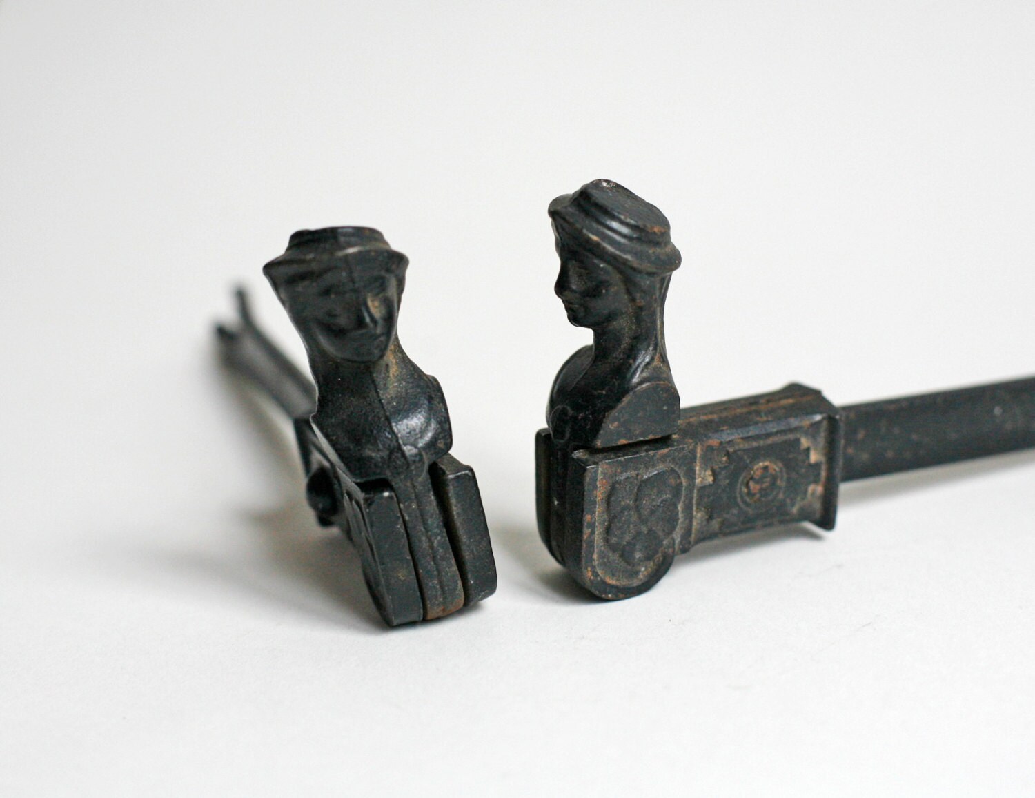 antique French shutter dogs vintage French decor