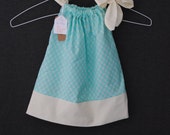 Blue and Yellow Arrow PillowCase Dress