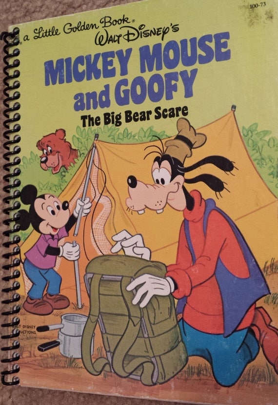Mickey Mouse and Goofy Little Golden book and by VisionsByAshley