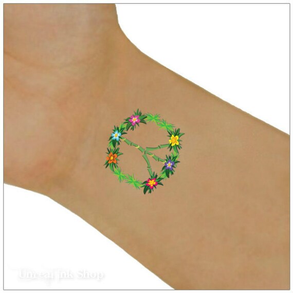temporary tattoo 2 peace signs waterproof ultra thin realistic temporary tattoo 2 peace signs waterproof ultra thin realistic