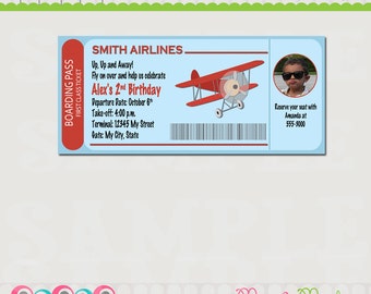 Items similar to Birthday Invitation - Thomas Train Boarding Pass ...