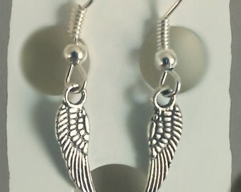 Earthy Tiebetan Style Earings: Angel wing earrings