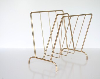 Popular items for gold magazine rack on Etsy