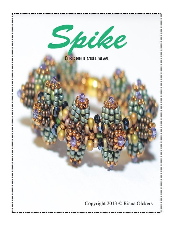 Download Beading tutorial Spike The Cubic Right Angle Weave Bracelet