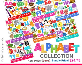 Alphabet Clipart - ABC clip art - Bundle price - School clip art