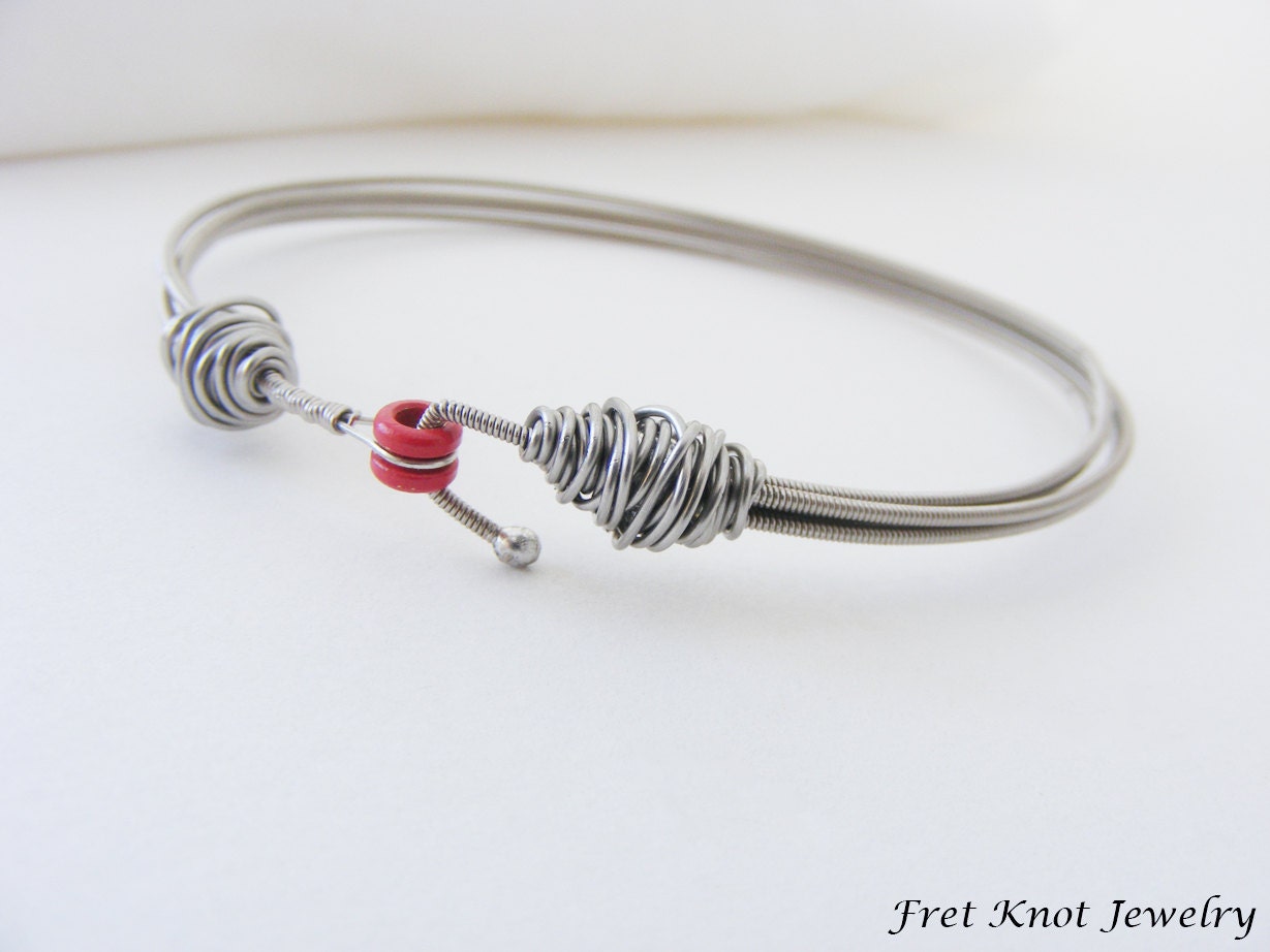 Four Strand Guitar String Bracelet