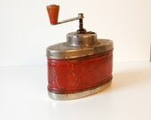BIG COFFEE GRINDER - Red metal coffe grinder- coffee grinder - coffe mill- Houseware -Kitchen decor- Home decor BIG COFFEE GRINDER - Red metal coffe grinder- coffee grinder - coffe mill- Houseware -Kitchen decor- Home decor