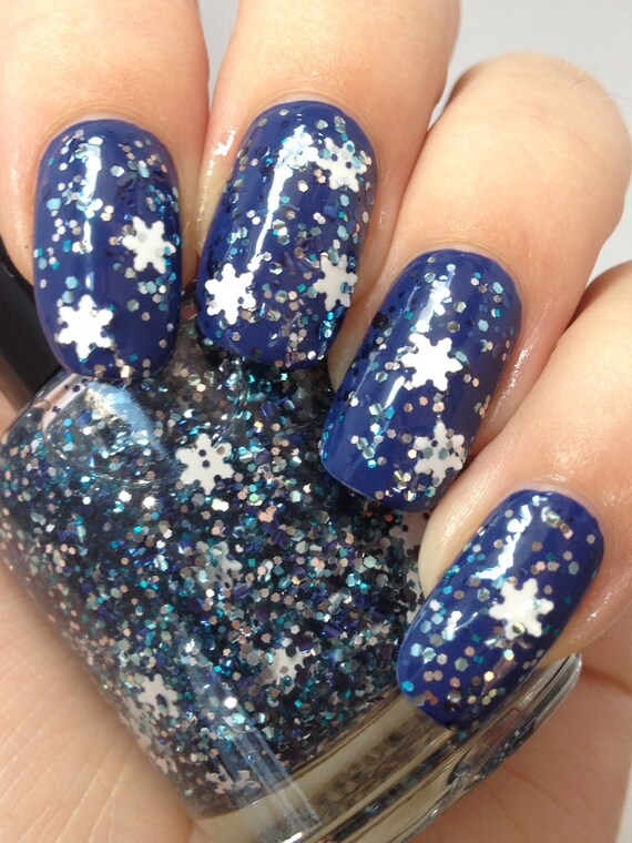 Winter Wonderland Winter Snowflake Glitter Indie Nail Polish