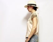 Pink Elegant Blouse , Spring Blouse , Buttoned Blouse , Short Sleeve Top , Petal Sleeve , Pastel Blouse , Pale Pink Blouse