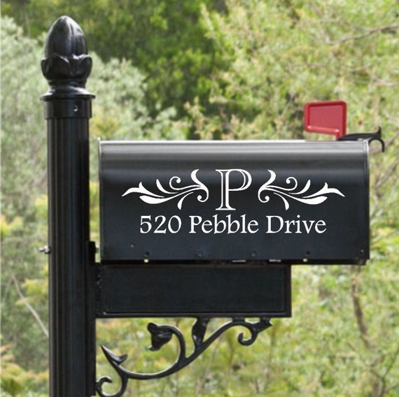 Personalized Mailbox Decal Custom Vinyl Mailbox By GiftedThimble   Il 570xN.580391410 Ttnq 