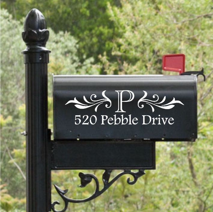 Download Personalized Mailbox Decal / Custom Vinyl Mailbox by ...