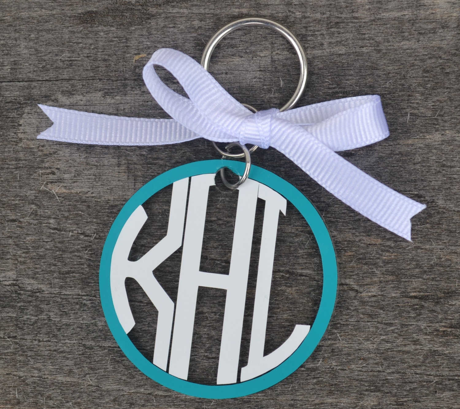 Download Circle Monogram Keychain Acrylic by LightofMineCreations ...