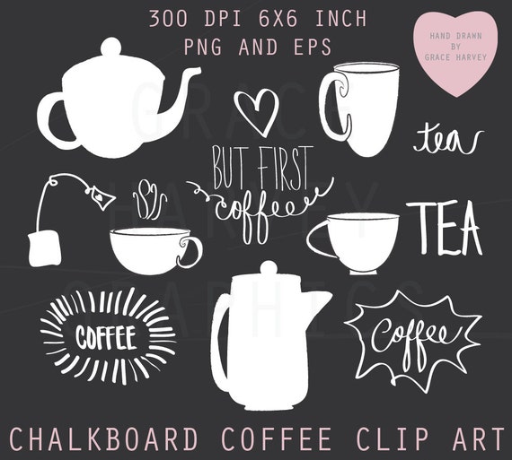 Coffee Clip Art Digital Coffee Illustration Tea Clip Art