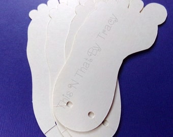 Custom Barefoot Sandal Cards. Foot Shaped Card, Merchandise display ...