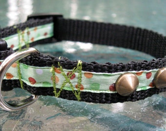 Cute Pink Dog Collar XS Dog Collar Flower dog by SublimeBirdy