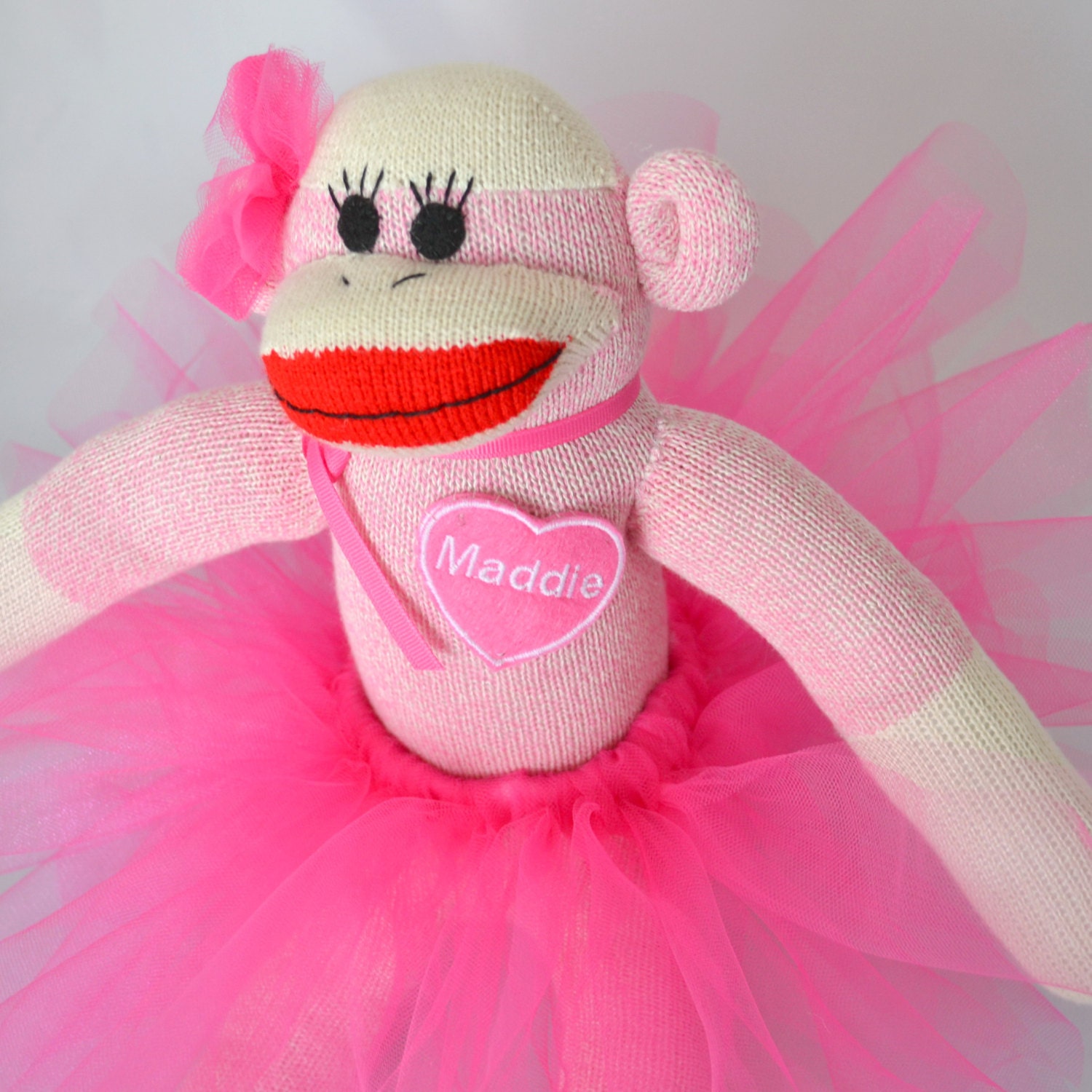 pink sock monkey