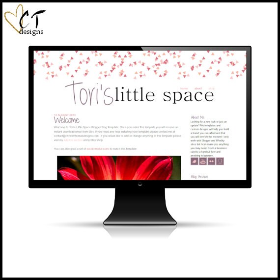 Tori's Little Space Blogger Blog Template Il_570xn