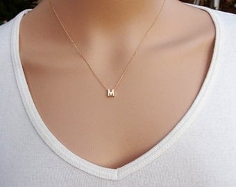 100% Shiny Gold filled Personalized Necklace ,Gold necklace personalized ,Gold Initial Necklace, Personalize Necklace, Personalized Jewelry.