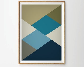 Abstract art, geometric art, art prints, abstract poster, poster art, geometric prints, 60s art, retro posters, 1960s style, retro style art