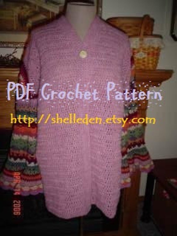 PDF Coat of Many Colors Molly Weasley Crochet Pattern