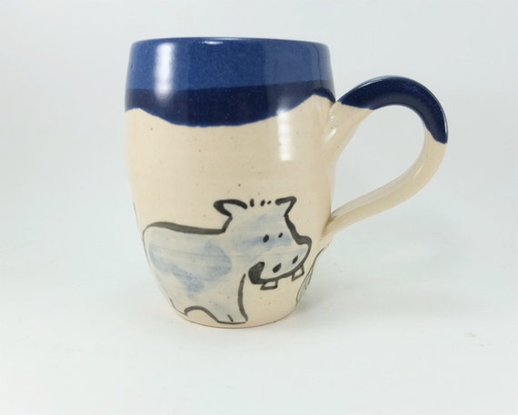 hippo elephant crocodile mug