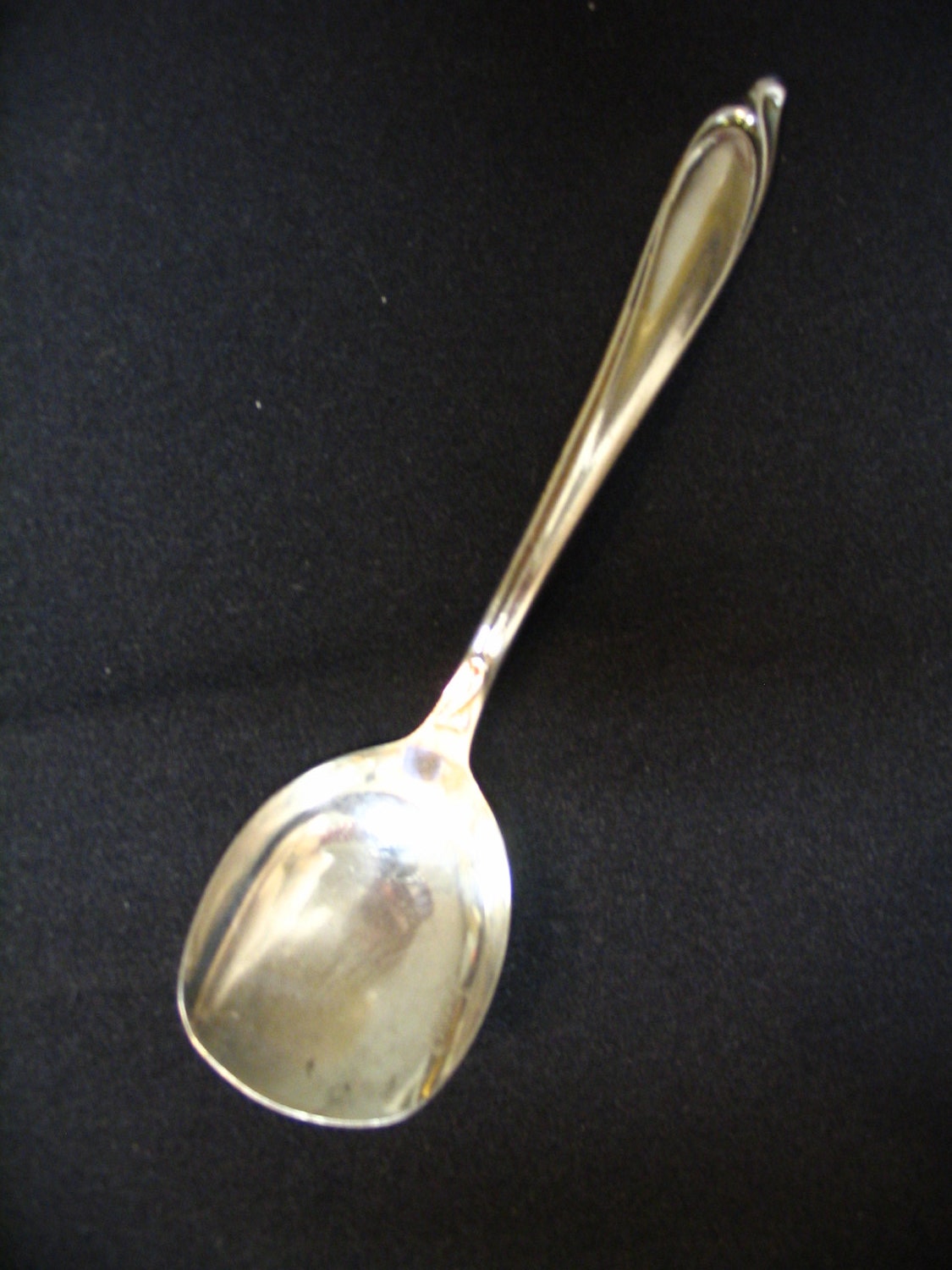 Vintage International Silverplate Sugar Spoon HAPPY