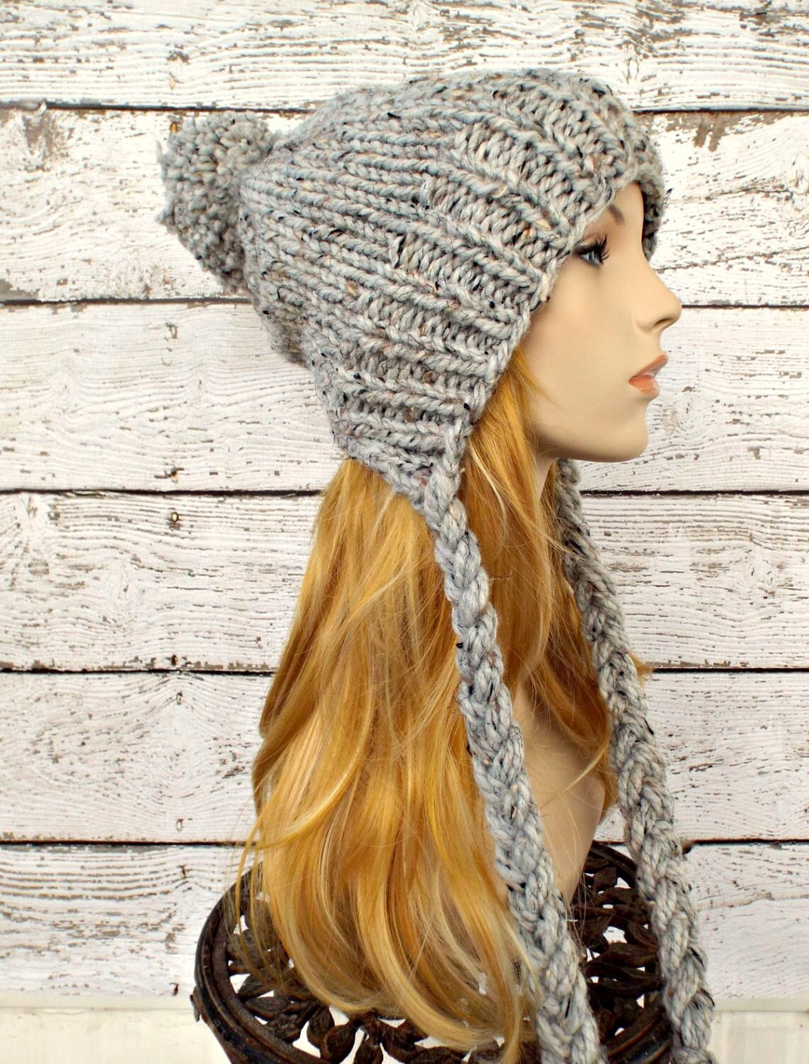 Instant Download Knitting Pattern Slouchy Ear Flap by ...