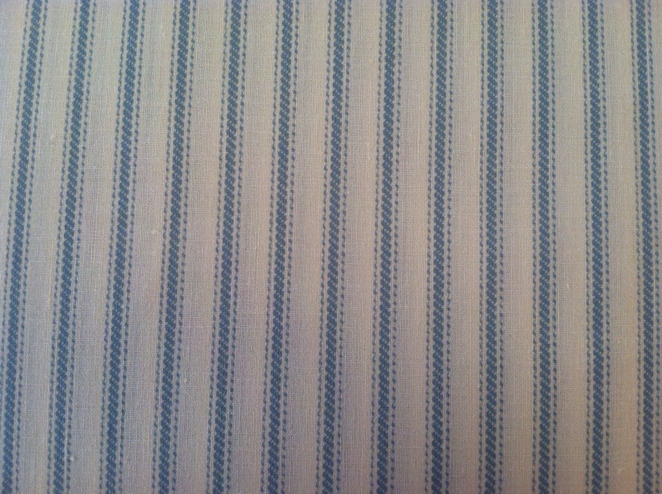 Light blue ticking fabric one yard by itsgottogo on Etsy