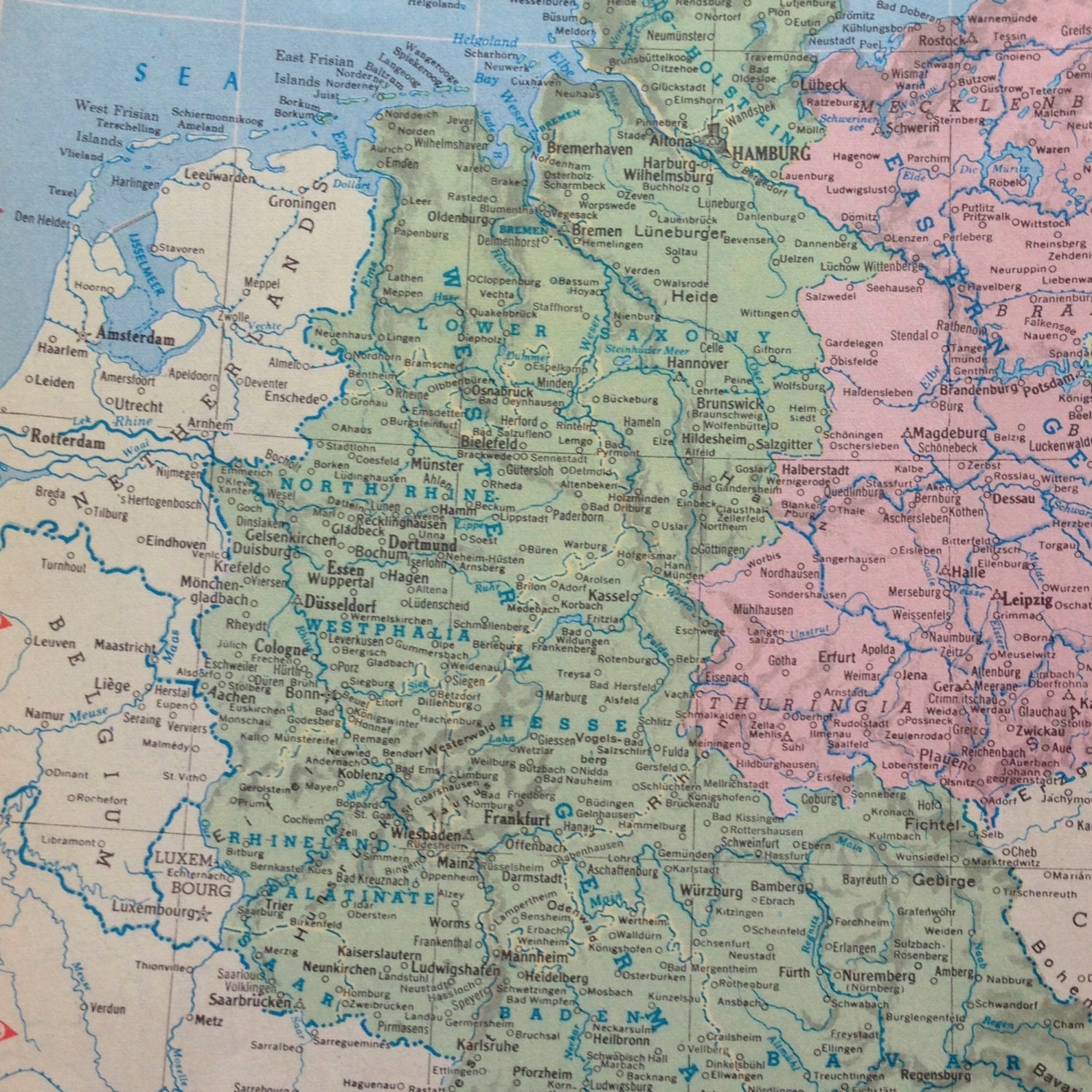 Карта фрг до 1990 года