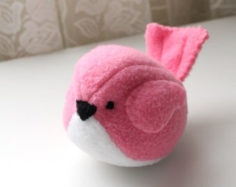 pink bird stuffed animal