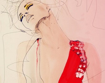Atmosphere - Fashion Illustration Art Print