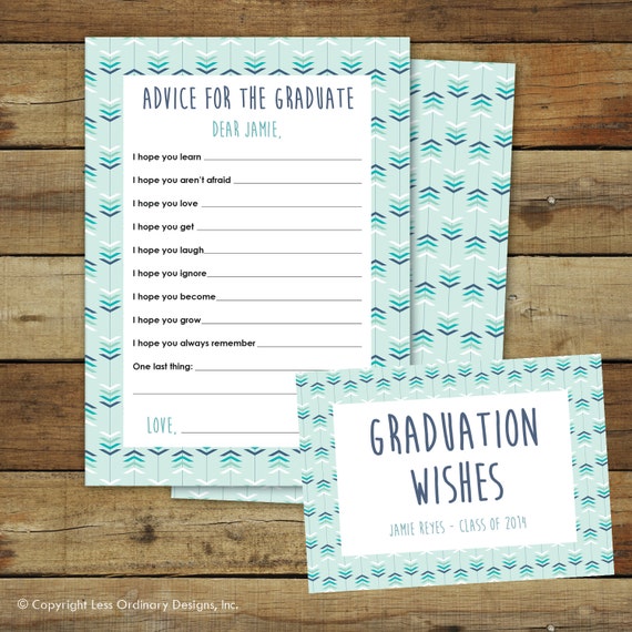 graduation wisdom card template free download