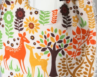 Baby Bib...fall woodland dear
