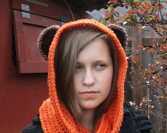 Ewok-Inspired Scoodie ~ Hat/Scarf