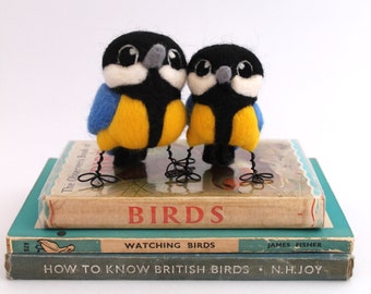Great Tit Needle Felted Bird British Wild Bird Ornament