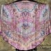 Belly Dance Silk Veil Large Half Circle - OPAL GARDEN by Shibori Borealis