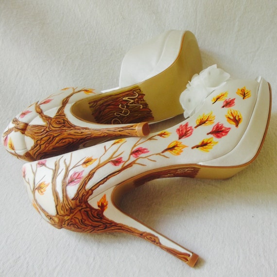 Wedding Shoes for fall fall bridal shoes as seen on by norakaren