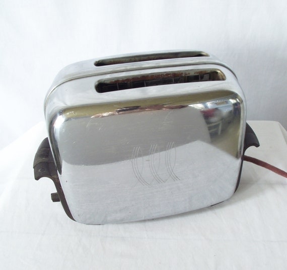 Vintage Toaster Toastmaster 1 B14 Working Chrome and