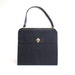 Coblentz structured bag | dark navy ultra suede purse | vintage classic handbag
