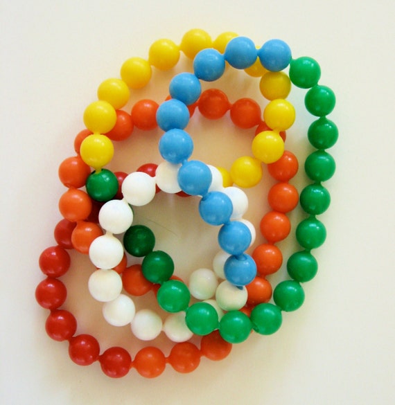 vintage pop beads toy snap together color by daisychainvintage