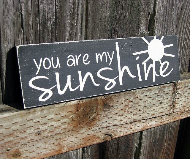 You Are My Sunshine Wood Sign by on Etsy