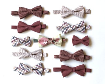 40 each - Mismatched Wedding Bow Ties - Groomsmen Bowties - Custom Wedding Bow Ties - Groomsmen Bowties - Groomsmen Gifts - Made To Order