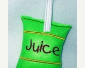 Christmas in July Sale Play food Pretend food felt juice pouch with straw great for kids play kitchen Il_170x135