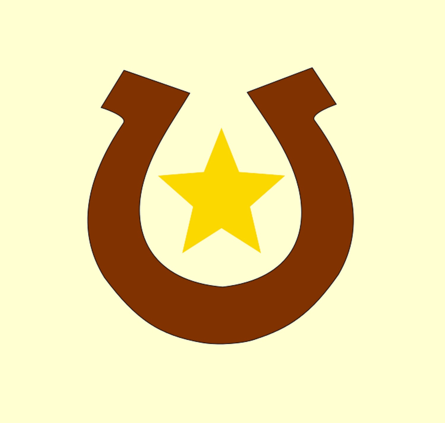 HORSESHOE WESTERN STENCIL stencils horse stars star templates craft